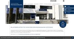 Desktop Screenshot of mutter-kind-ostseestrandklinik.de